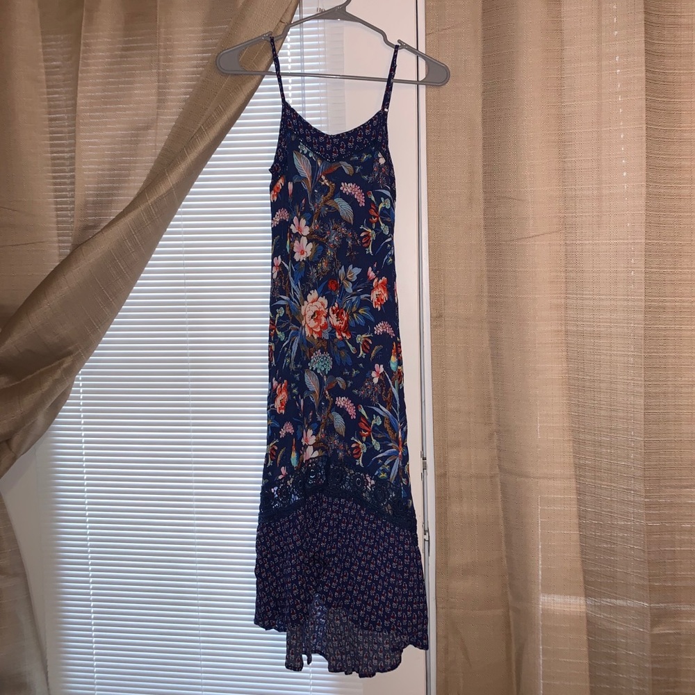 Floral tea length dress